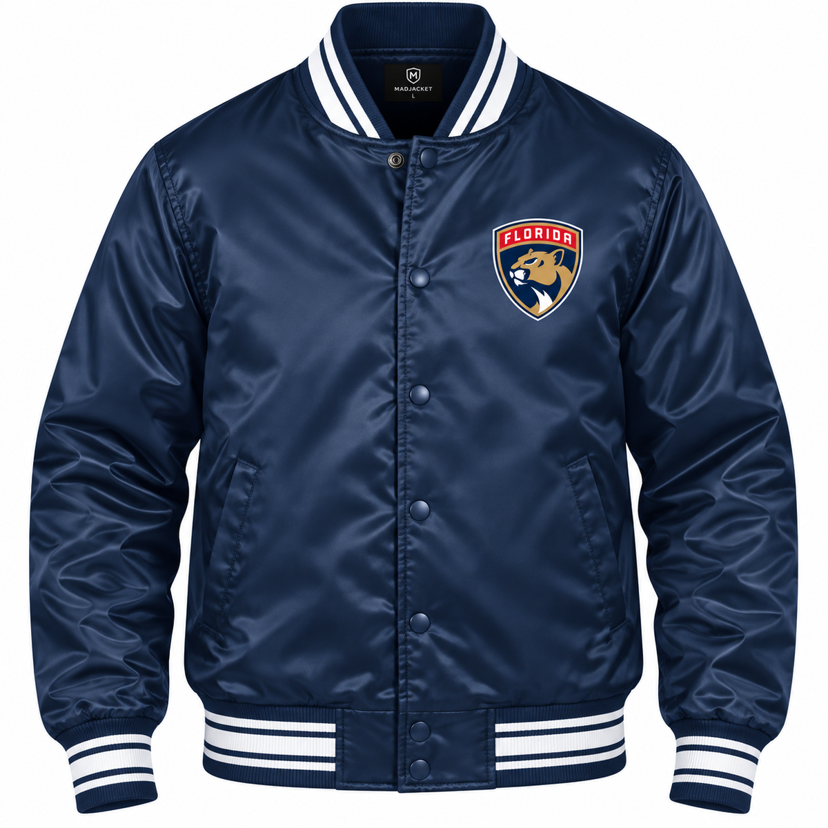 Florida Panthers Full-Snap Heavyweight Satin Jacket