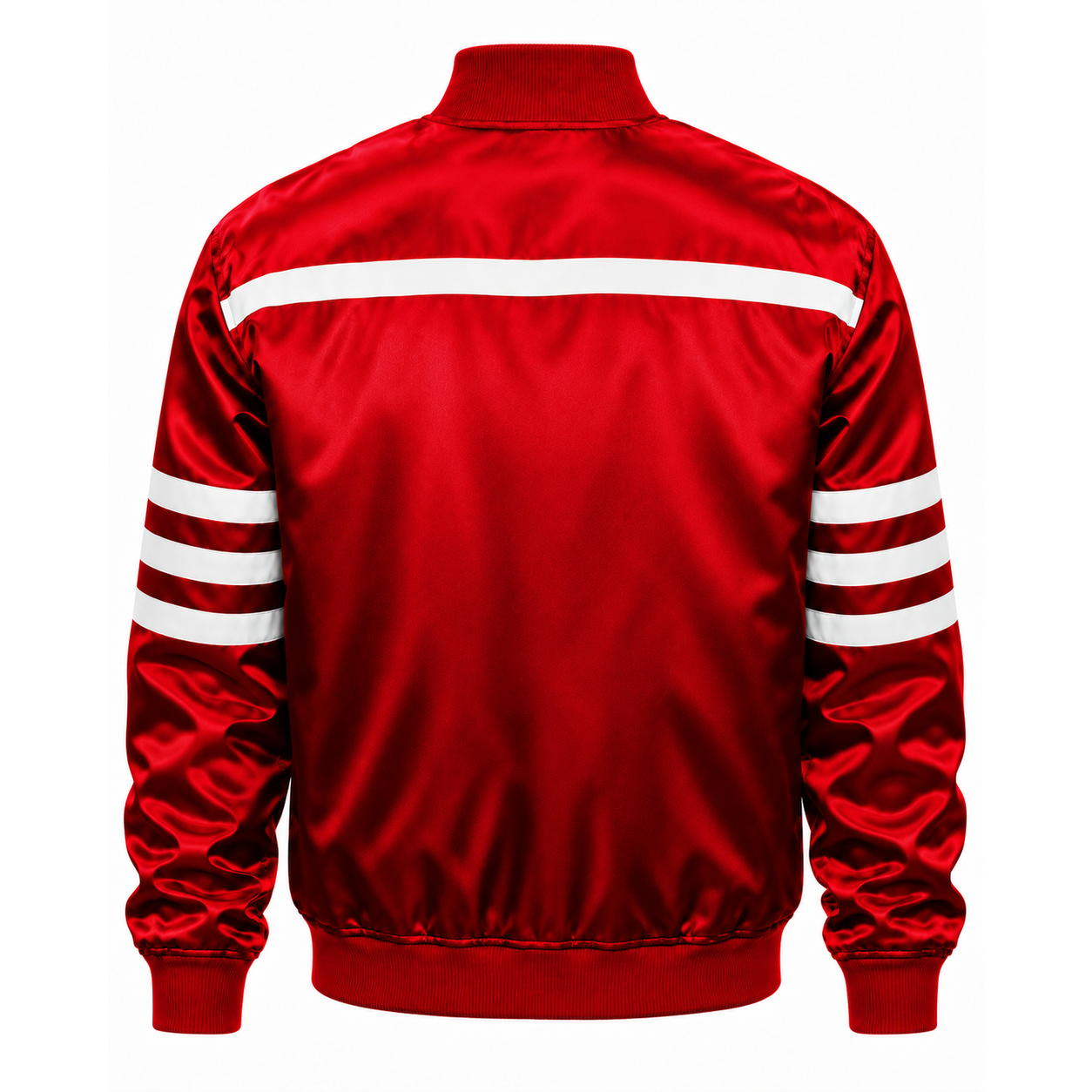 Georgia Bulldogs Stripe Heavyweight Satin Jacket Secondary image