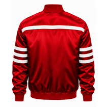 Georgia Bulldogs Stripe Heavyweight Satin Jacket