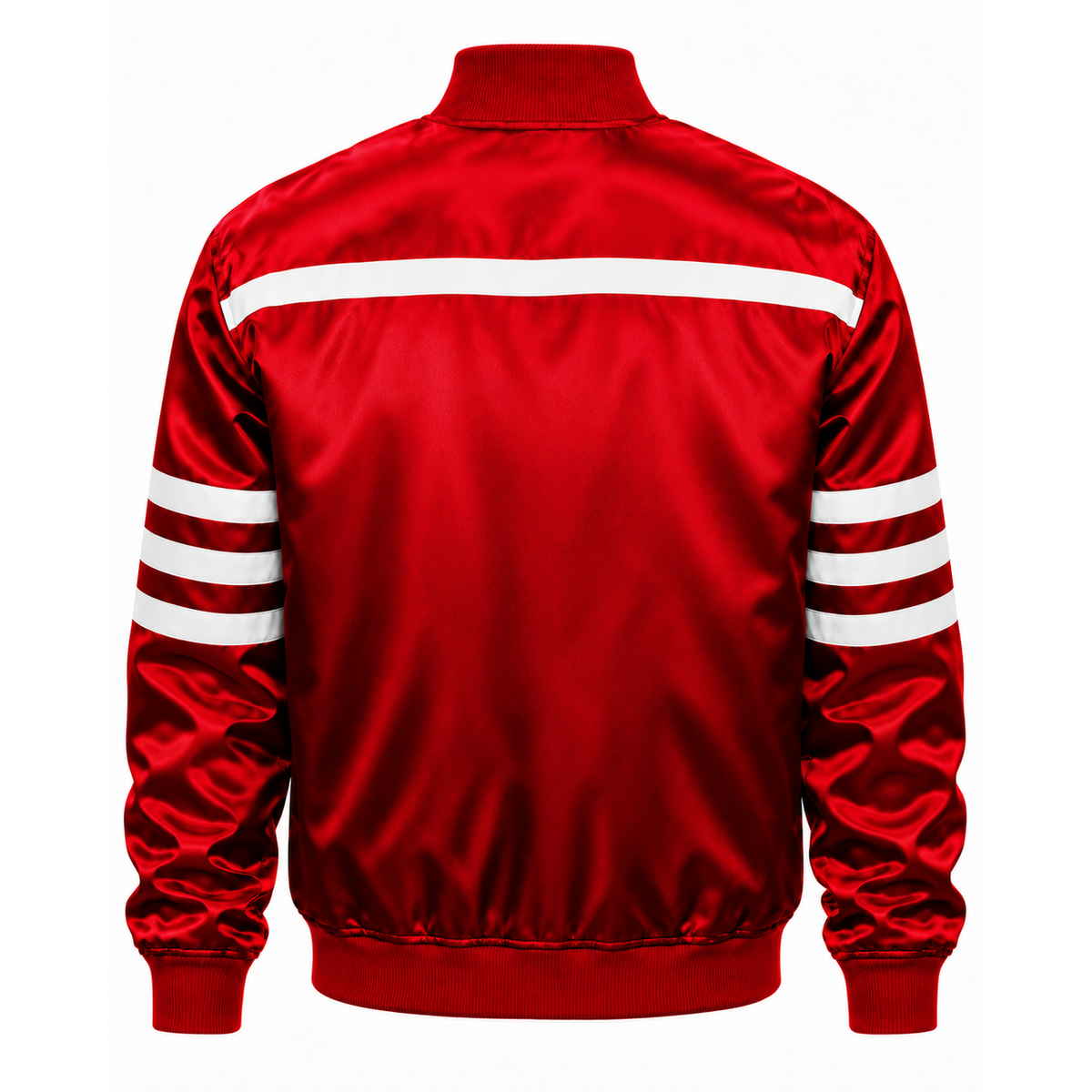 Georgia Bulldogs Stripe Heavyweight Satin Jacket
