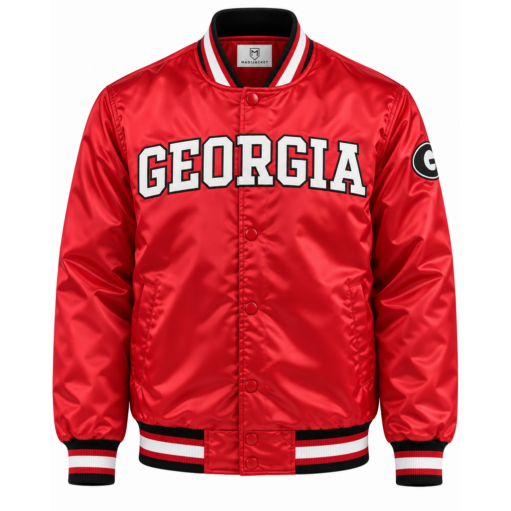 Georgia Bulldogs Heavyweight Satin Jacket