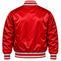 Ohio State Buckeyes Red Heavyweight Satin Jacket