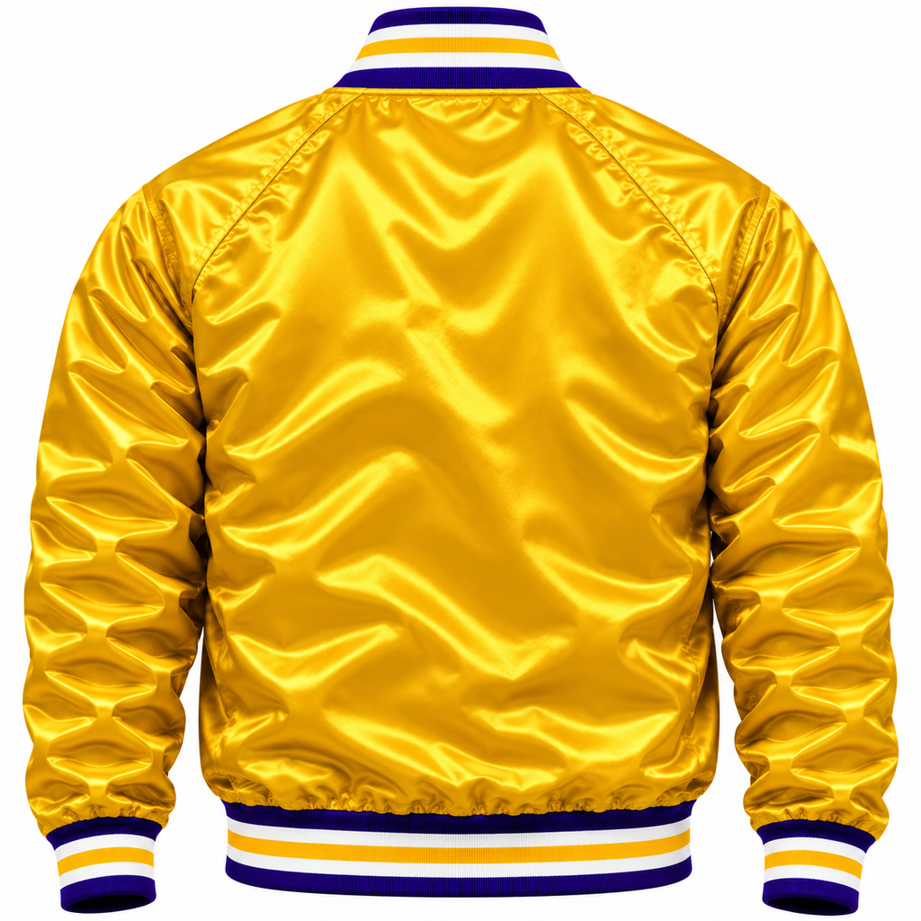 LSU Tigers Full Snap Heavyweight Satin Jacket