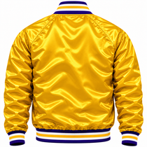 LSU Tigers Full Snap Heavyweight Satin Jacket