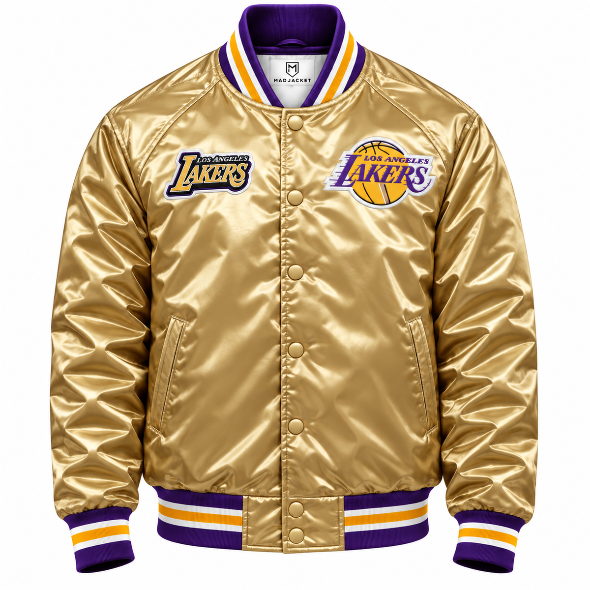 LA Lakers championship Gold Heavyweight Satin Jacket
