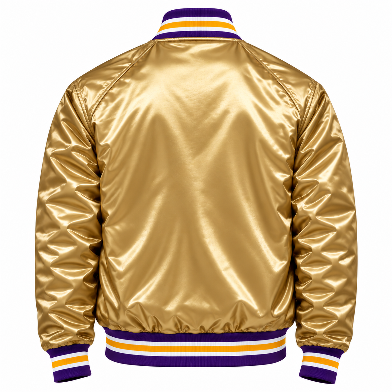 LA Lakers championship Gold Heavyweight Satin Jacket Secondary image
