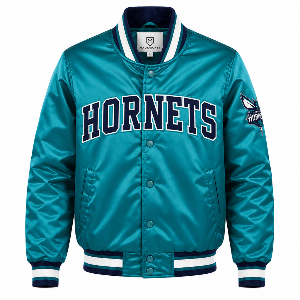 Charlotte Hornets Heavyweight Satin Fan Jacket
