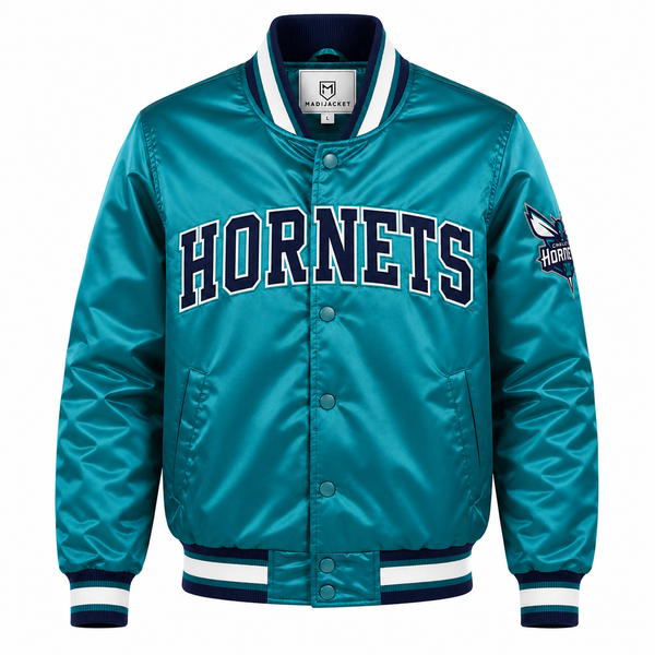 Charlotte Hornets Heavyweight Satin Fan Jacket