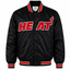 Miami Heat Heavyweight Satin Fan Jacket with bold basketball-inspired streetwear styling