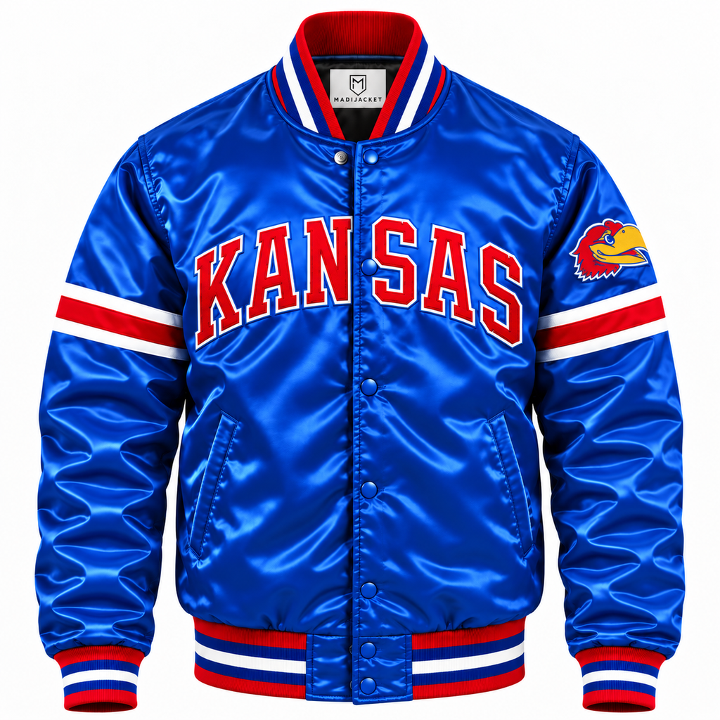 Kansas Jayhawks Heavyweight Satin Jacket