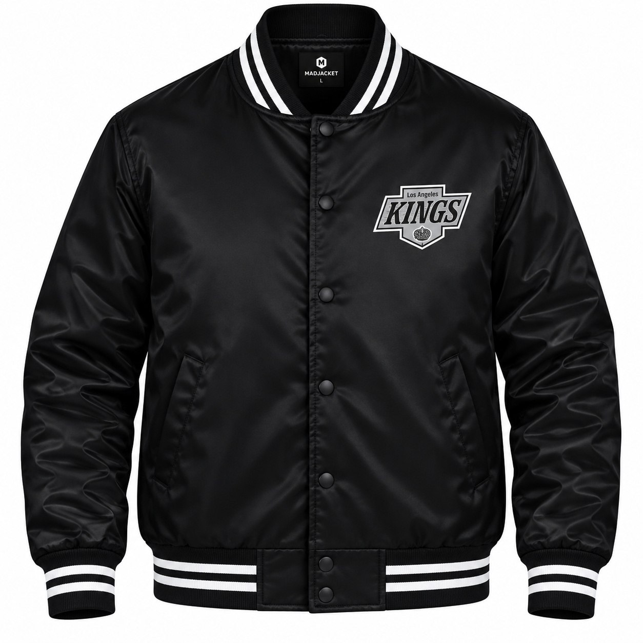 Los Angeles Kings Black Heavyweight Satin Jacket Secondary image