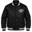 Los Angeles Kings NHL Heavyweight Satin Jacket Front View