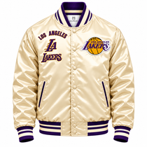 Los Angeles Lakers Retro Heavyweight Satin Jacket