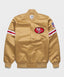 49ers Inspired Golden Heavyweight Satin Jacket