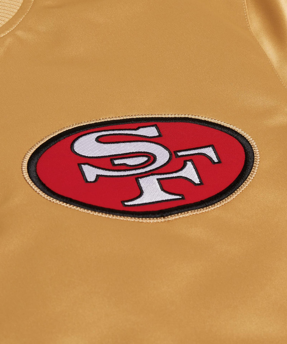 49ers Inspired Golden Heavyweight Satin Jacket