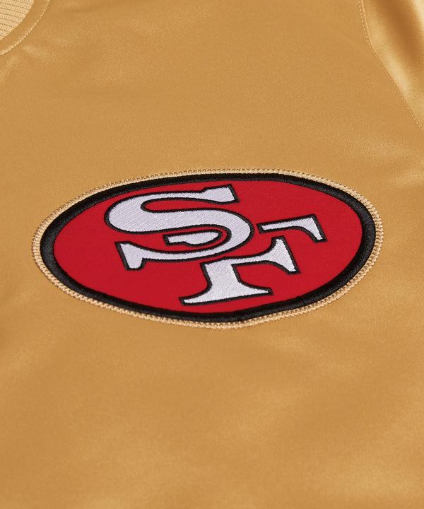 49ers Inspired Golden Heavyweight Satin Jacket