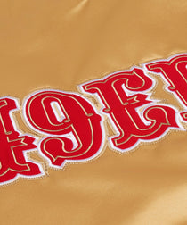 49ers Inspired Golden Heavyweight Satin Jacket