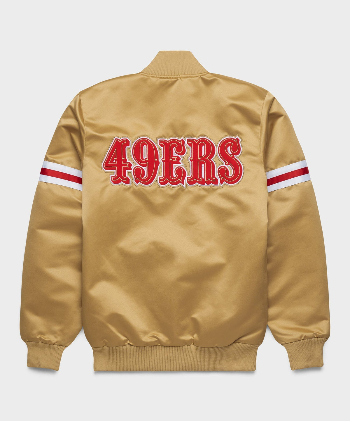 49ers Inspired Golden Heavyweight Satin Jacket
