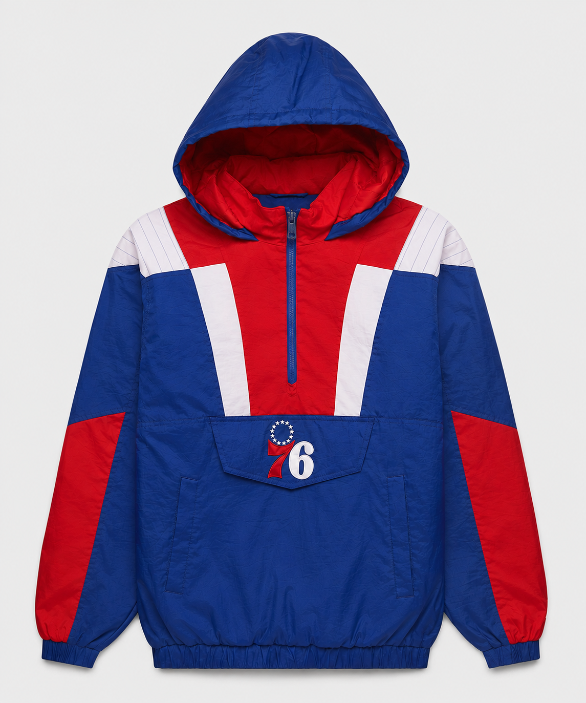 76ers Inspired Hooded Pullover Jacket