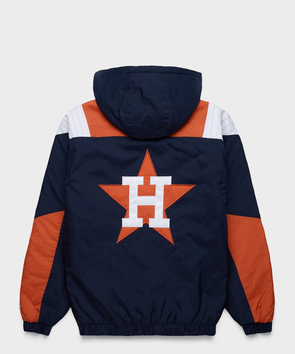 Astros Inspired Hooded Pullover Jacket