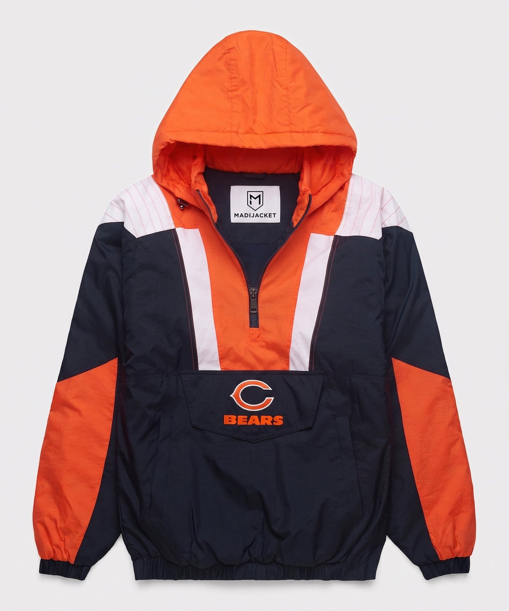 Bears Inspired Hooded Pullover Jacket