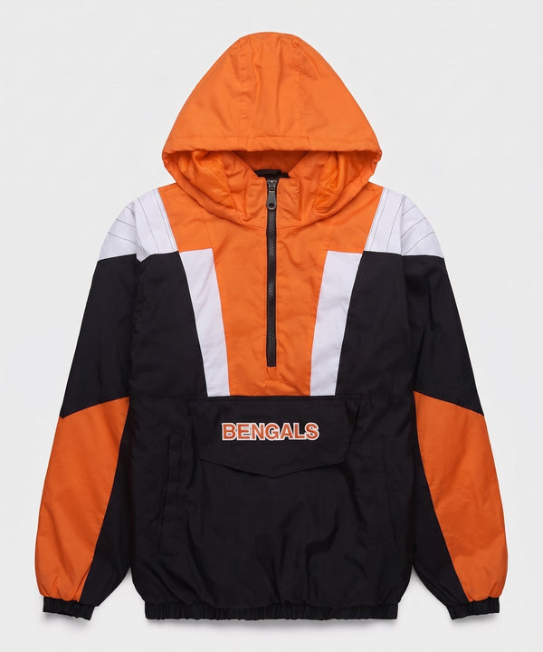 Bengals Inspired Hooded Pullover Jacket