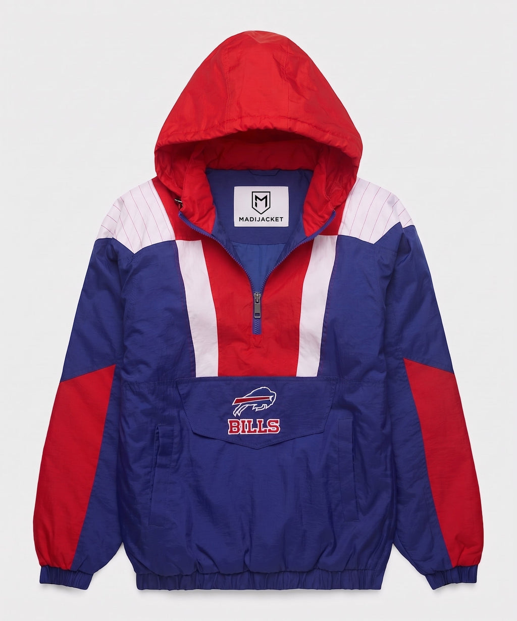 Bills Inspired Hooded Pullover Jacket