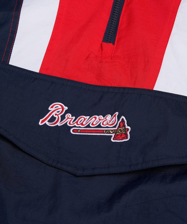 Braves Inspired Hooded Pullover Jacket