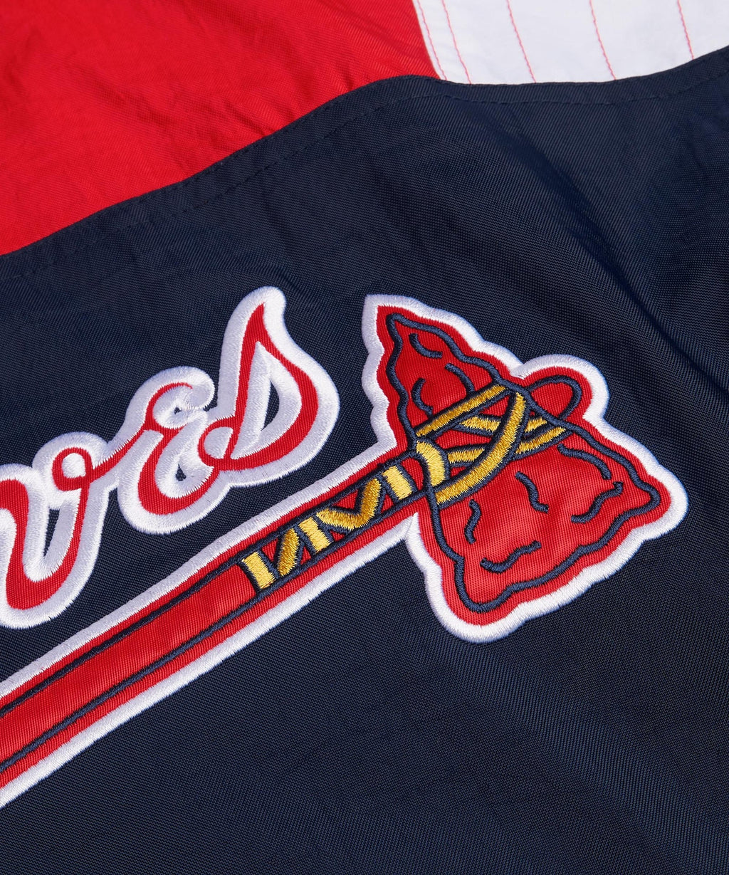 Braves Inspired Hooded Pullover Jacket