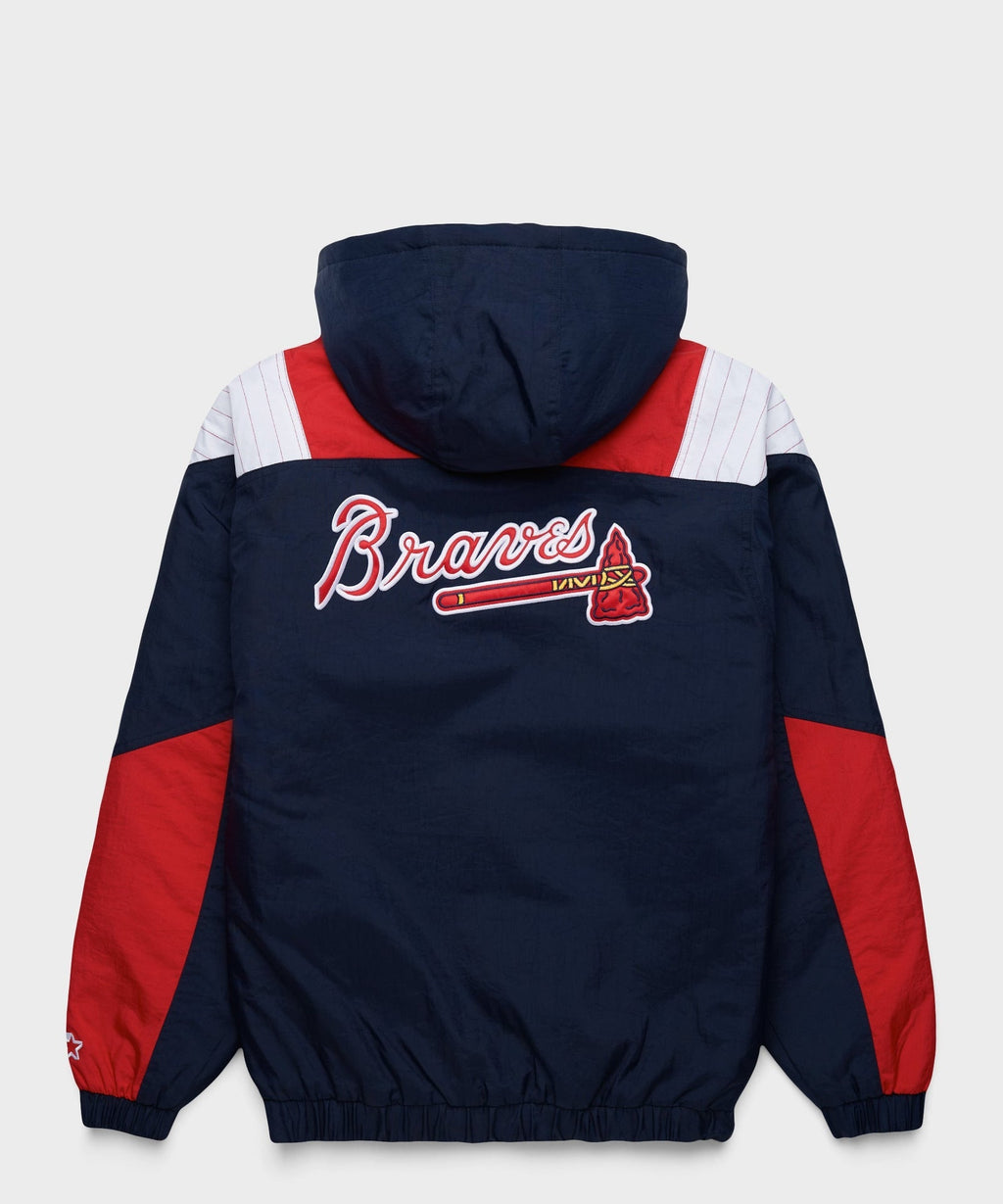 Braves Inspired Hooded Pullover Jacket