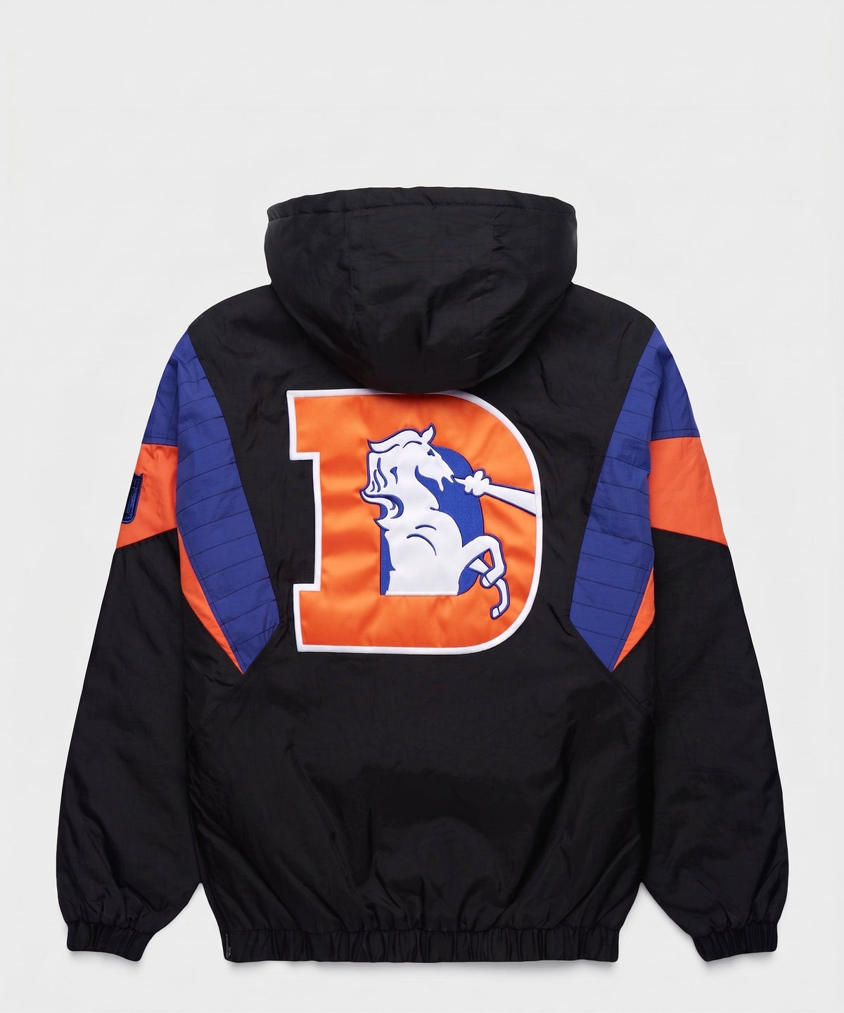 Broncos Inspired Blackout Hooded Pullover Jacket