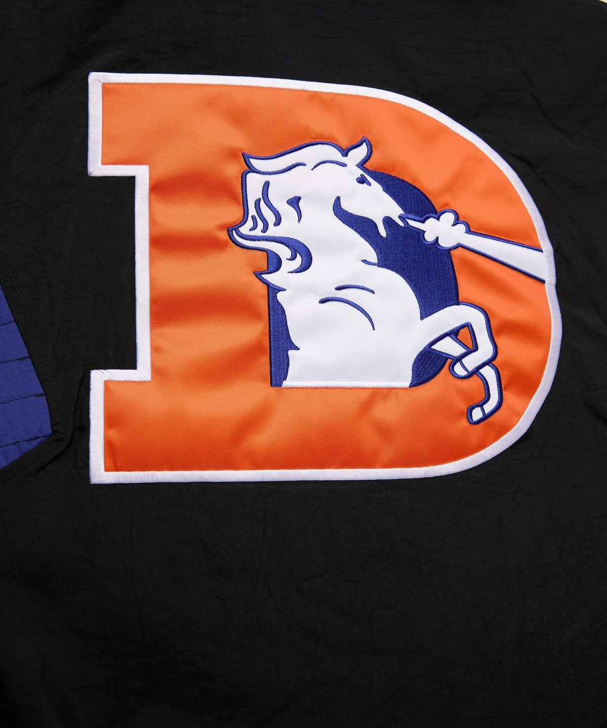 Broncos Inspired Blackout Hooded Pullover Jacket