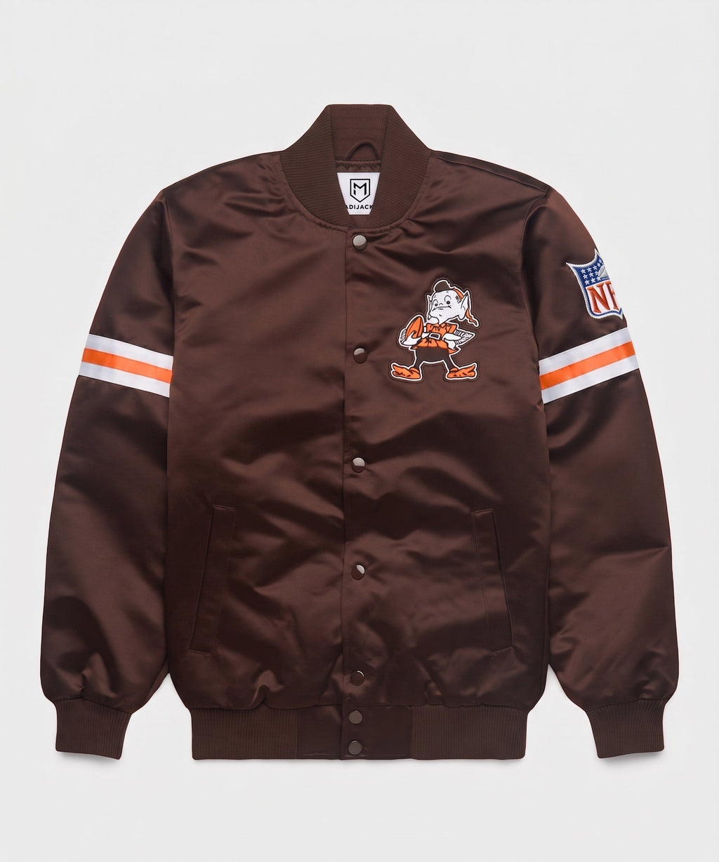 Browns Heavyweight Satin Fan Jacket