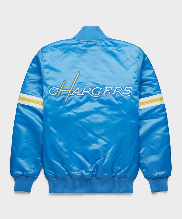 Chargers Heavyweight Satin Fan Jacket