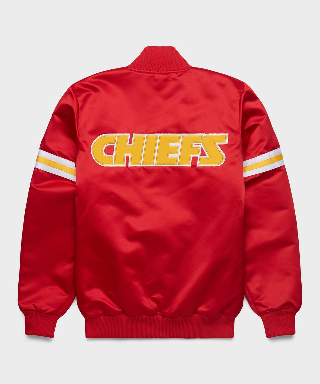 Chiefs Red Heavyweight Satin Fan Jacket