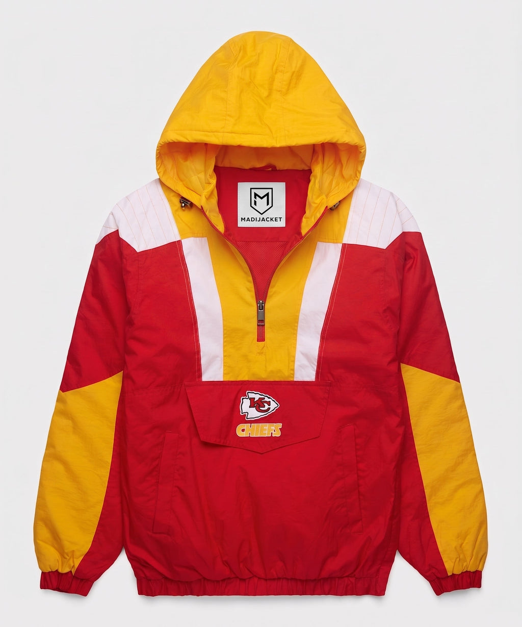 Chiefs Inspired Hooded Pullover Jacket