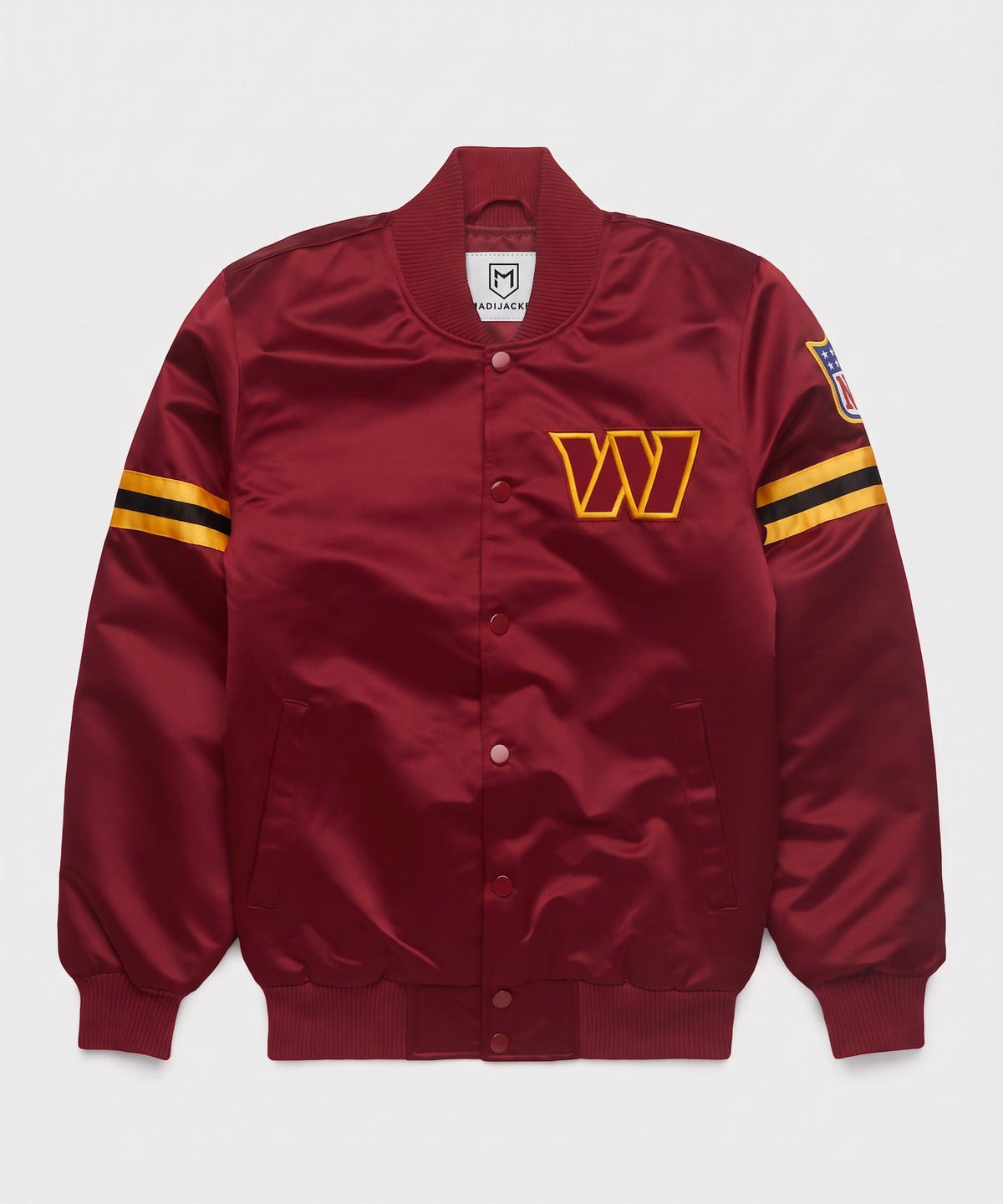 Commanders Inspired Heavyweight Satin Jacket
