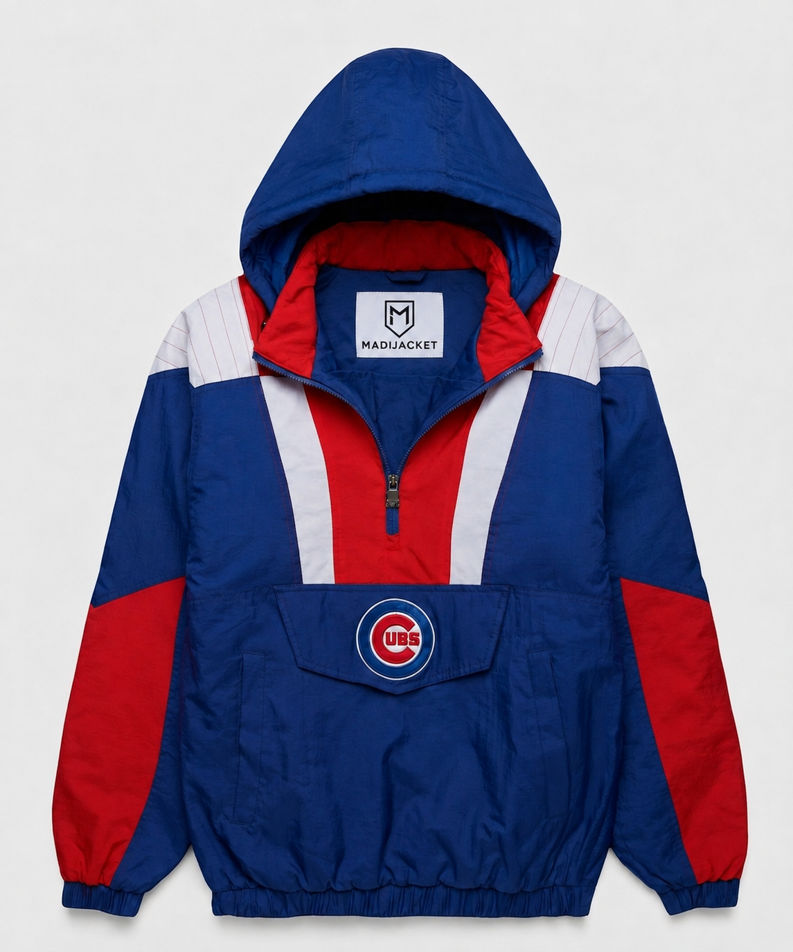Chicago Cubs Inspired Hooded Pullover Jacket Main image