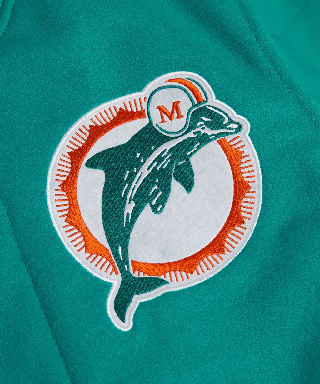 Legend Inspired Aqua Leather Varsity Jacket