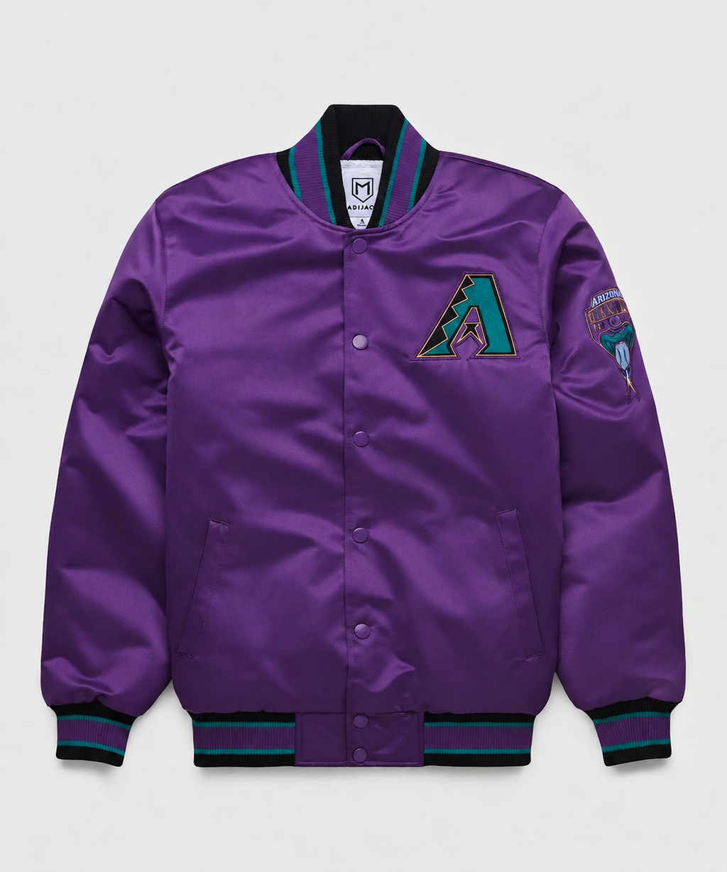 Diamondbacks Heavyweight Satin Fan Jacket