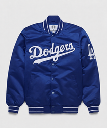 Dodgers Heavyweight Satin Fan Jacket