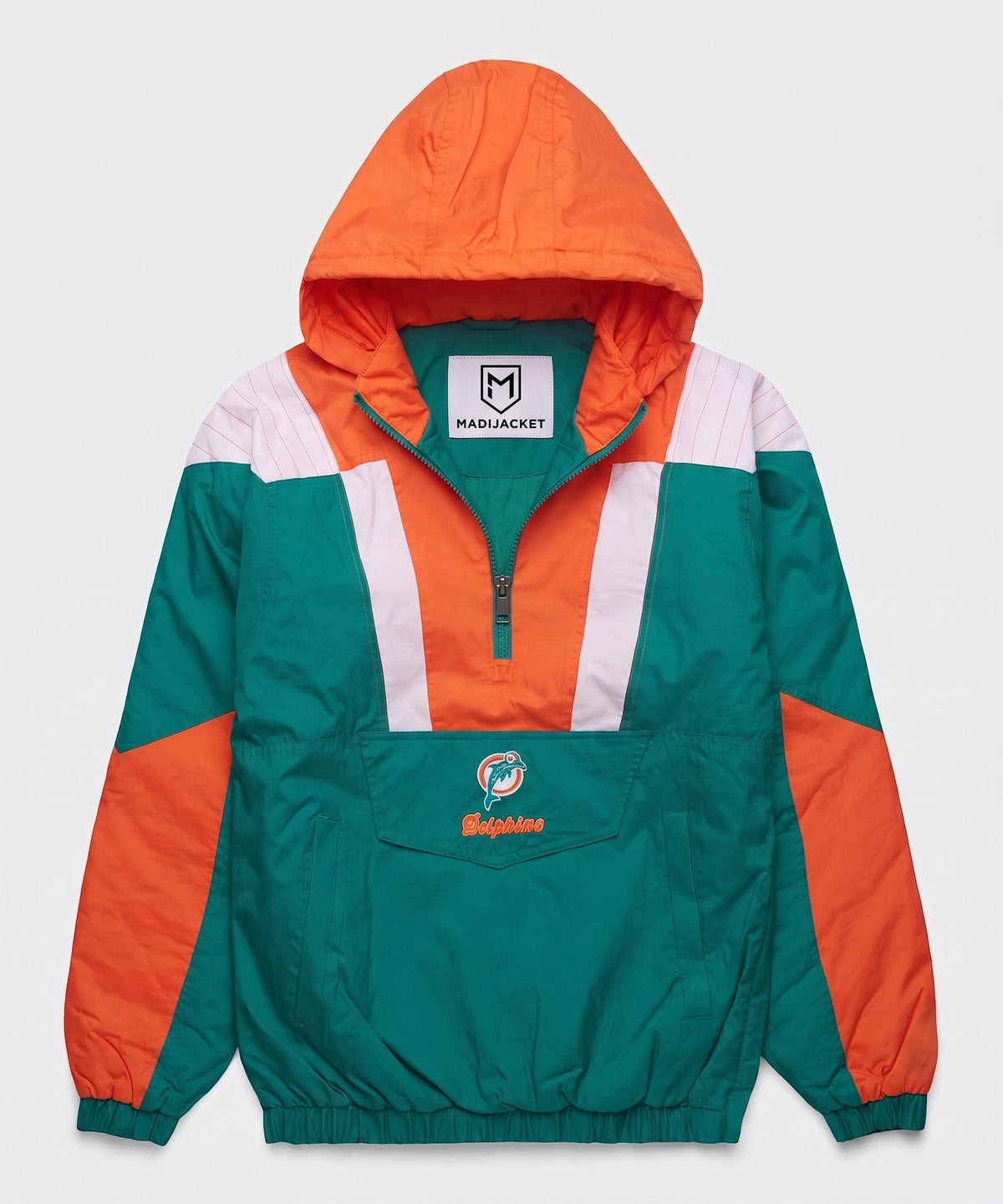 Dolphins Inspired Hooded Pullover Jacket Main image