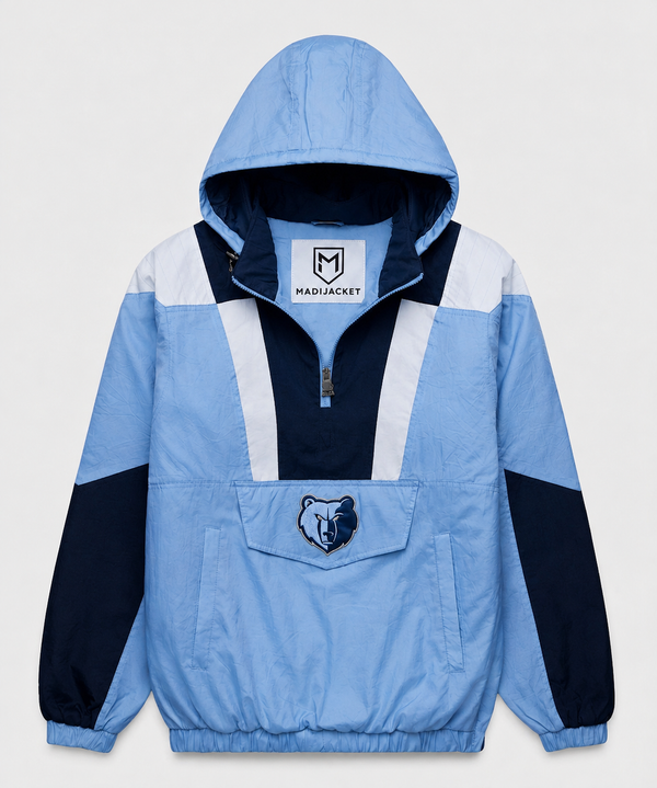 Grizzlies Inspired Hooded Pullover Jacket