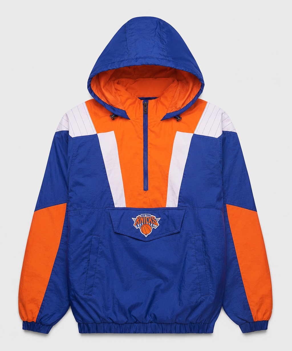 Knicks Inspired Hooded Pullover Jacket