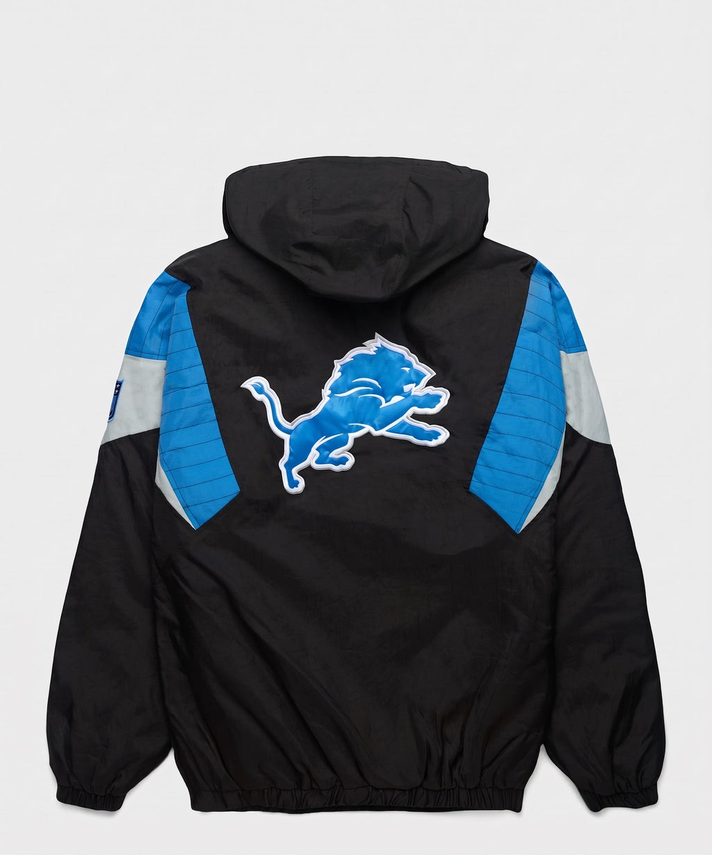 Lions Inspired Blackout Hooded Pullover Jacket