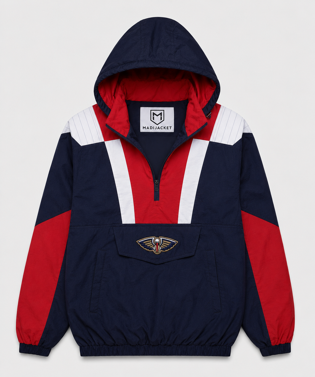 Pelicans Inspired Hooded Pullover Jacket