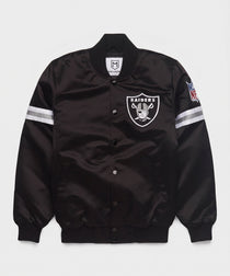 Raiders Heavyweight Satin Fan Jacket