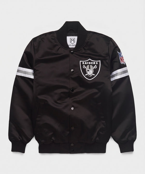 Raiders Heavyweight Satin Fan Jacket