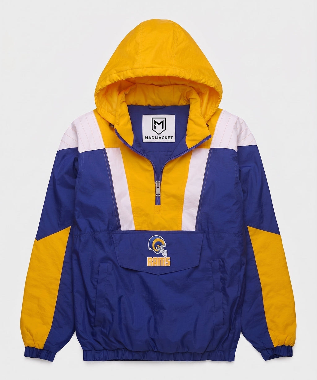 Rams Inspired Hooded Pullover Jacket