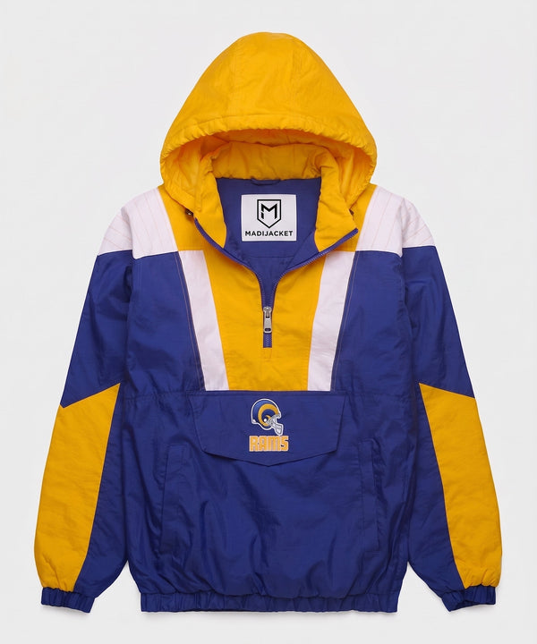 Rams Inspired Hooded Pullover Jacket